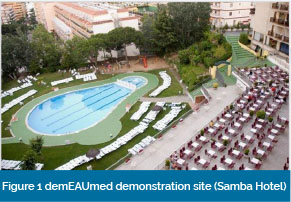 Figure 1 demEAUmed demonstration site (Samba Hotel)